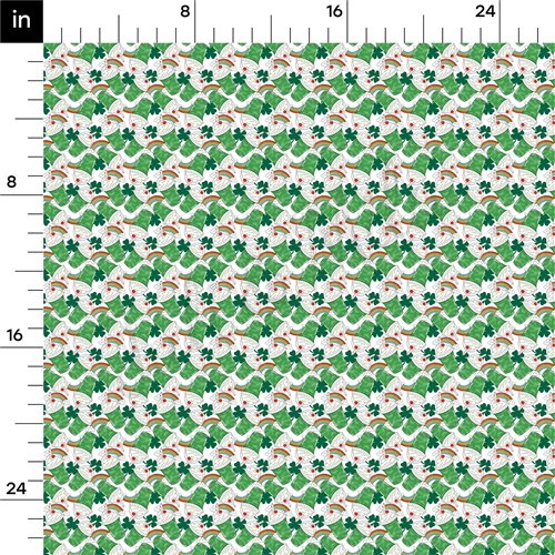 St. Patrick's Day Printed Liverpool Bullet Textured Stretch Solid Strip Thick Knit Jersey Fabric