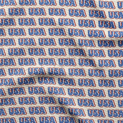 Patriotic 4th of July Printed Liverpool Fabric AA367 & Get a Free $89.99 Embroidery Bundle