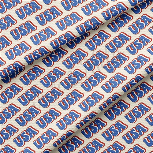 Patriotic 4th of July Printed Liverpool Fabric AA367 & Get a Free $89.99 Embroidery Bundle