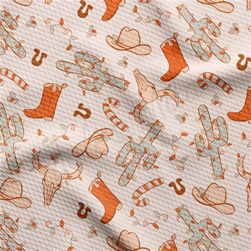 Christmas Liverpool Bullet Textured Stretch Solid Strip Thick Knit Jersey Fabric