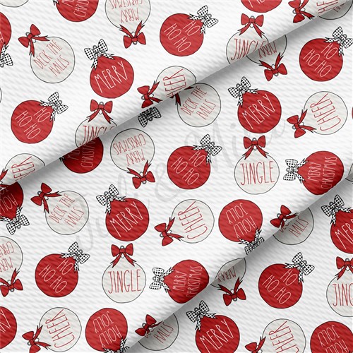 Christmas Printed Liverpool Bullet Textured Stretch Solid Strip Thick Knit Jersey Fabric