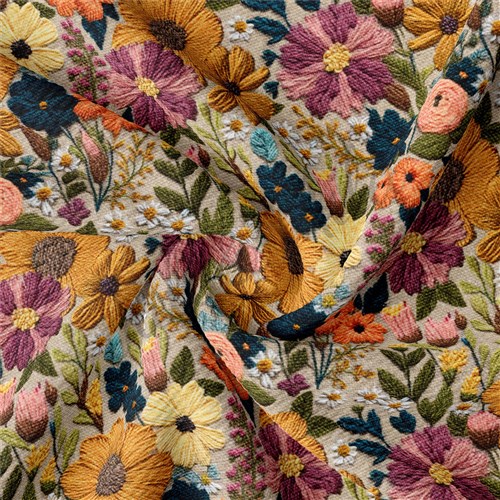 Embroidery Print Floral Printed Liverpool AA1702 & Get a Free $89.99 Embroidery Bundle