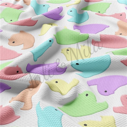 Easter Easter77 Liverpool Bullet Textured Stretch Solid Strip Thick Knit Jersey Fabric