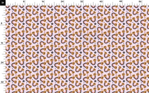 Fall Pumpkin Printed Liverpool Bullet Textured Stretch Solid Strip Thick Knit Jersey Fabric