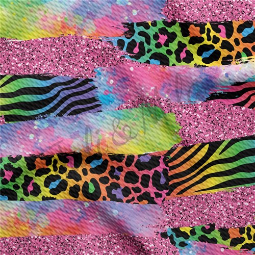 Printed Liverpool Bullet Textured Stretch Solid Strip Thick Knit Jersey Fabric