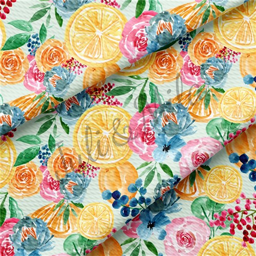 Floral Printed Liverpool 4 Way Fabric Floral94 & Get a Free $89.99 Embroidery Bundle
