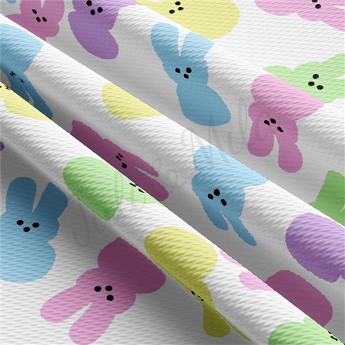 Easter AA2399 Liverpool Bullet Textured Stretch Solid Strip Thick Knit Jersey Fabric