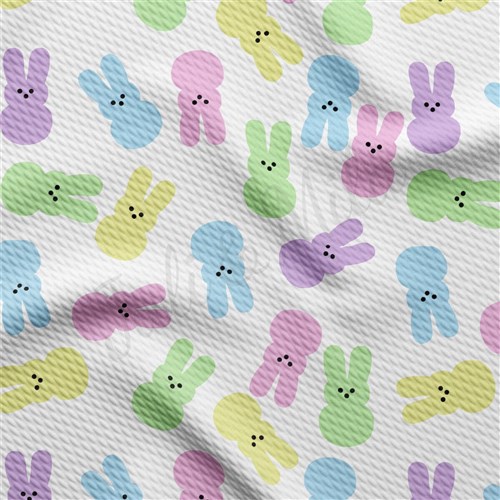 Easter AA2399 Liverpool Bullet Textured Stretch Solid Strip Thick Knit Jersey Fabric