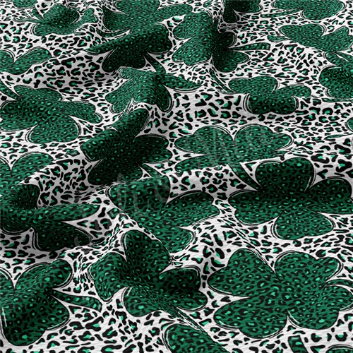 St. Patrick's Day Printed Liverpool Bullet Textured Stretch Solid Strip Thick Knit Jersey Fabric