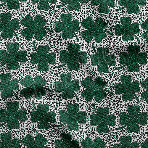 St. Patrick's Day Printed Liverpool Bullet Textured Stretch Solid Strip Thick Knit Jersey Fabric
