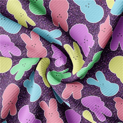 Easter East111 TBP101 Liverpool Bullet Textured Stretch Solid Strip Thick Knit Jersey Fabric