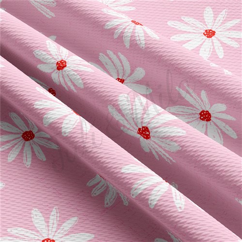 Valentine's Day Printed Liverpool Bullet Textured Stretch Solid Strip Thick Knit Jersey Fabric
