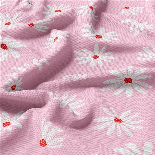 Valentine's Day Printed Liverpool Bullet Textured Stretch Solid Strip Thick Knit Jersey Fabric