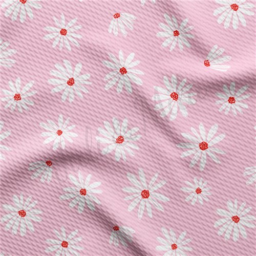 Valentine's Day Printed Liverpool Bullet Textured Stretch Solid Strip Thick Knit Jersey Fabric