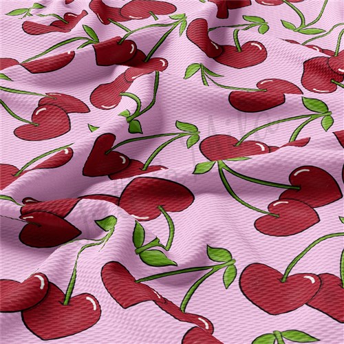 Valentine's Day Printed Liverpool Bullet Textured Stretch Solid Strip Thick Knit Jersey Fabric