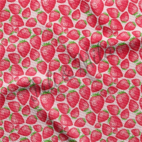 Printed Liverpool Fabric Strawberry & Get a Free $89.99 Embroidery Bundle