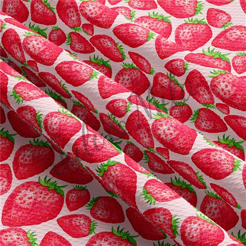 Printed Liverpool Fabric Strawberry & Get a Free $89.99 Embroidery Bundle