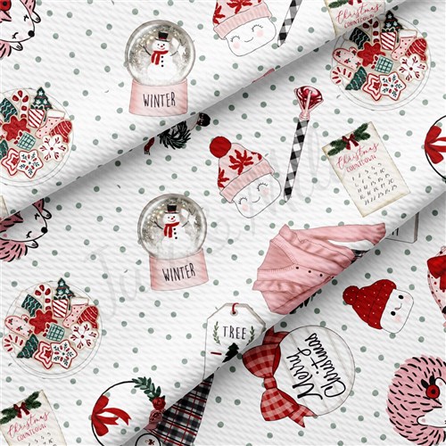 Christmas Printed Liverpool Fabric AA2184 & Get a Free $89.99 Embroidery Bundle