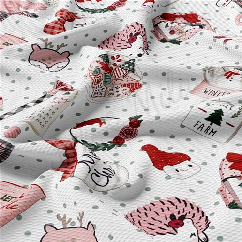 Christmas Printed Liverpool Fabric AA2184 & Get a Free $89.99 Embroidery Bundle