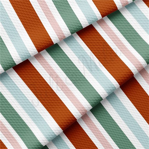 Liverpool Bullet Textured Stretch Solid Strip Thick Knit Jersey Fabric