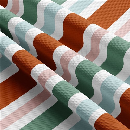 Liverpool Bullet Textured Stretch Solid Strip Thick Knit Jersey Fabric