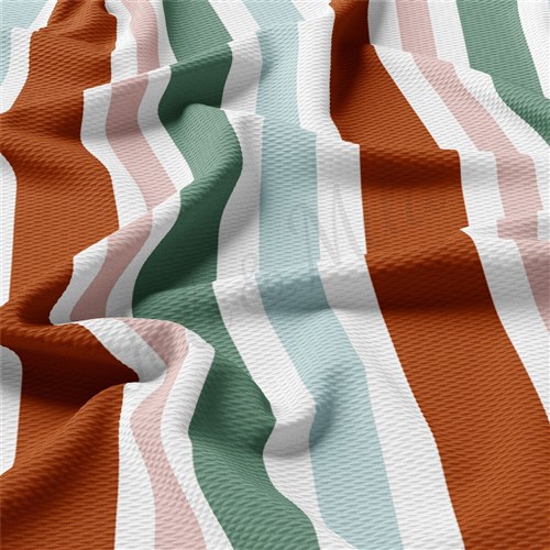 Liverpool Bullet Textured Stretch Solid Strip Thick Knit Jersey Fabric