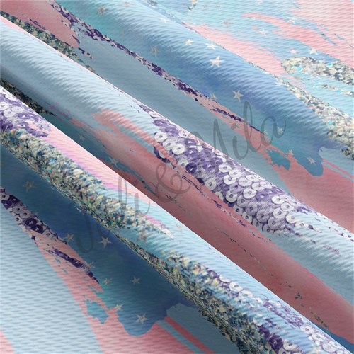 Printed Liverpool Bullet Textured Stretch Solid Strip Thick Knit Jersey Fabric