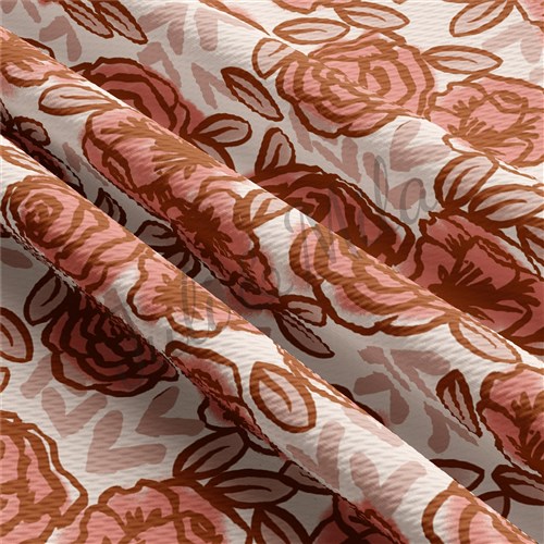 Valentine's Day Liverpool Bullet Textured Stretch Solid Strip Thick Knit Jersey Fabric
