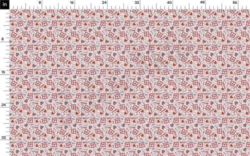 Valentine's Day Printed Liverpool Bullet Textured Stretch Solid Strip Thick Knit Jersey Fabric