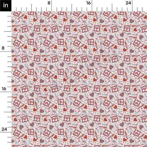 Valentine's Day Printed Liverpool Bullet Textured Stretch Solid Strip Thick Knit Jersey Fabric