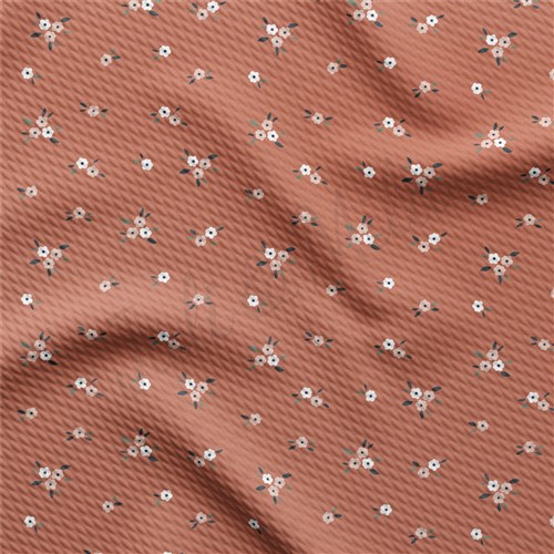 Floral Printed Liverpool Bullet Textured Stretch Solid Strip Thick Knit Jersey Fabric
