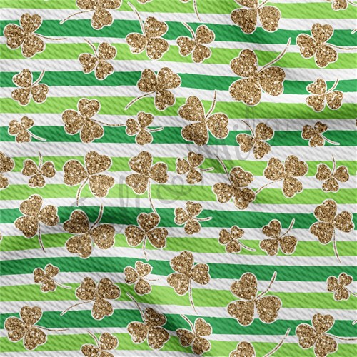 St. Patrick's Day Patrick30 Liverpool Bullet Textured Stretch Solid Strip Thick Knit Jersey Fabric