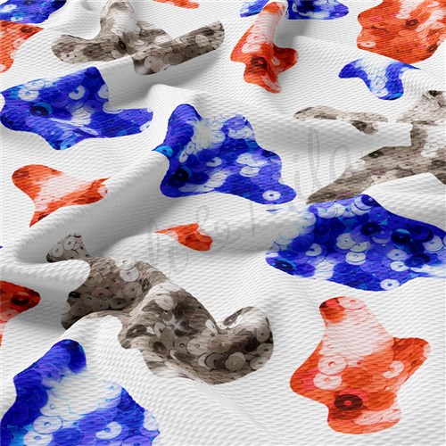 Patriotic 4th of July Printed Liverpool FabricAA1542 & Get a Free $89.99 Embroidery Bundle