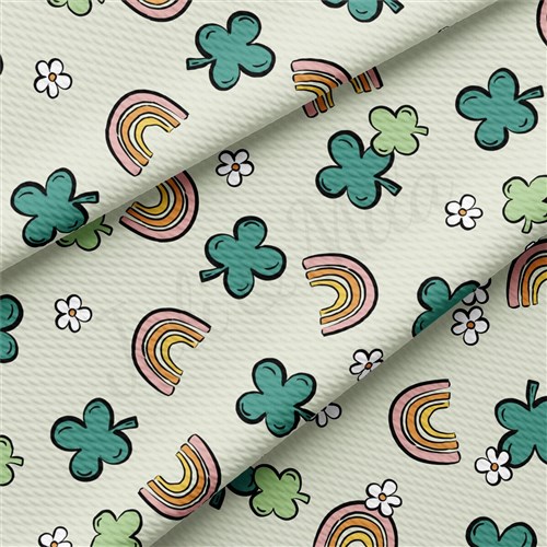 St. Patrick's Day Liverpool Bullet Textured Stretch Solid Strip Thick Knit Jersey Fabric