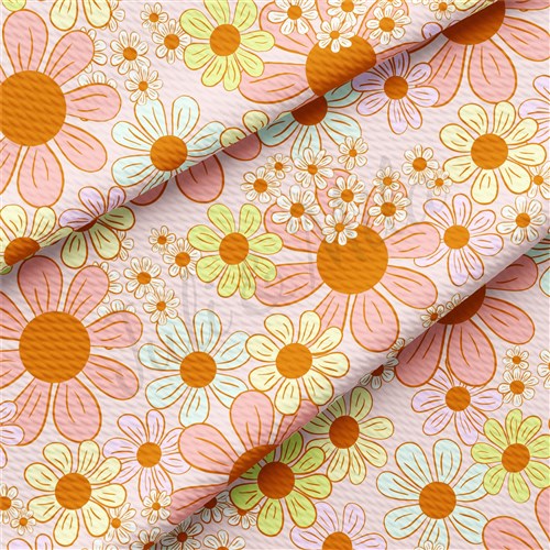 Floral Printed Liverpool 4 Way Fabric AA1541 & Get a Free $89.99 Embroidery Bundle