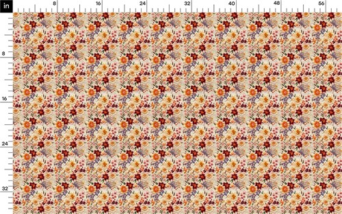 Floral flowers Embroidery Liverpool Bullet Textured Stretch Solid Strip Thick Knit Jersey Fabric