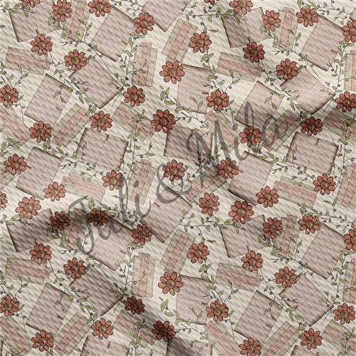 Floral Printed Liverpool 4 Way Fabric Floral69 & Get a Free $89.99 Embroidery Bundle