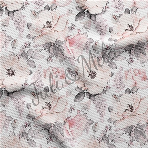 Printed Floral Liverpool Fabric Bow Floral (F16) & Get a Free $89.99 Embroidery Bundle