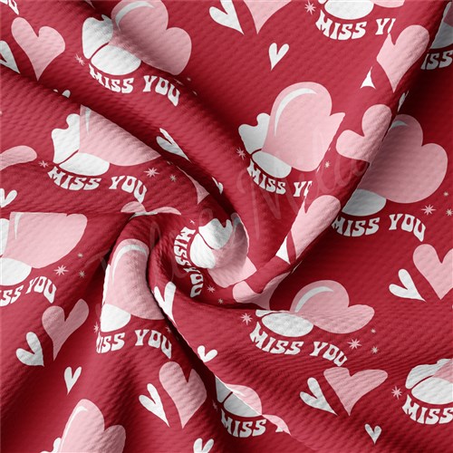 Valentine's Day Liverpool Bullet Textured Stretch Solid Strip Thick Knit Jersey Fabric