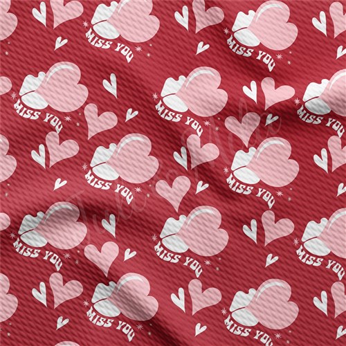 Valentine's Day Liverpool Bullet Textured Stretch Solid Strip Thick Knit Jersey Fabric