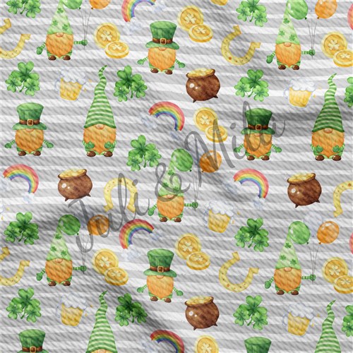 st Patricks day Printed Liverpool  Stretch Solid Strip  & Get a Free $89.99 Embroidery Bundle