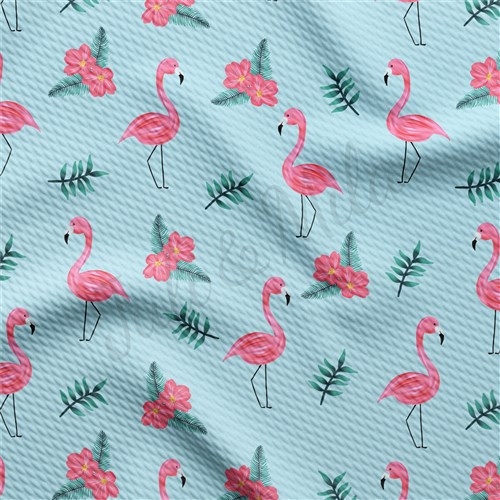 Flamingo Summer Printed Liverpool Stretch AA1495 & Get a Free $89.99 Embroidery Bundle