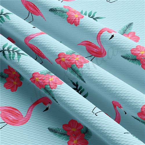 Flamingo Summer Printed Liverpool Stretch AA1495 & Get a Free $89.99 Embroidery Bundle