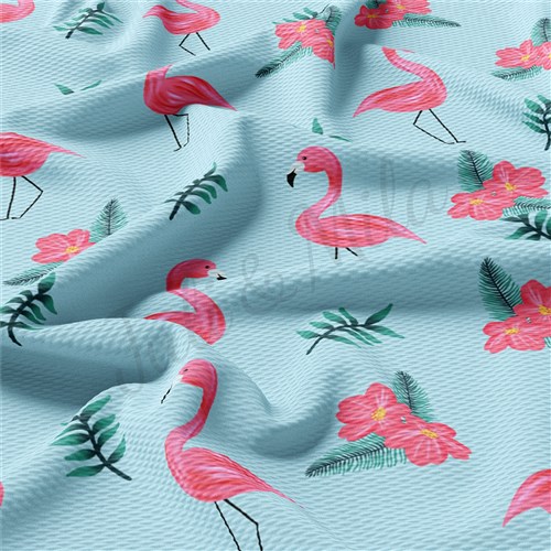 Flamingo Summer Printed Liverpool Stretch AA1495 & Get a Free $89.99 Embroidery Bundle
