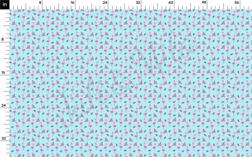 Flamingo Summer Printed Liverpool Stretch AA1495 & Get a Free $89.99 Embroidery Bundle