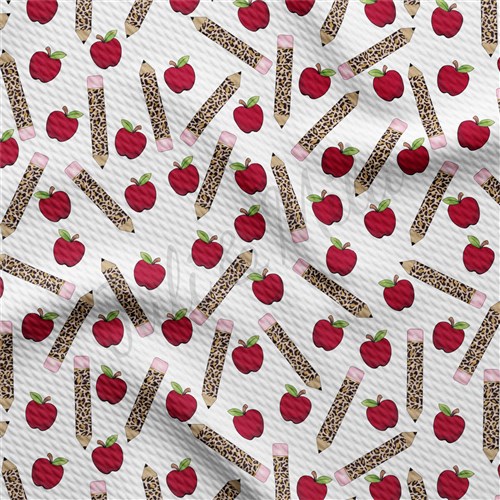 Back To School Liverpool Bullet Textured Stretch Solid Strip Thick Knit Jersey Fabric