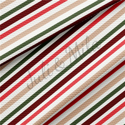 Printed Liverpool Bullet Textured Stretch Solid Strip Thick Knit Jersey Fabric