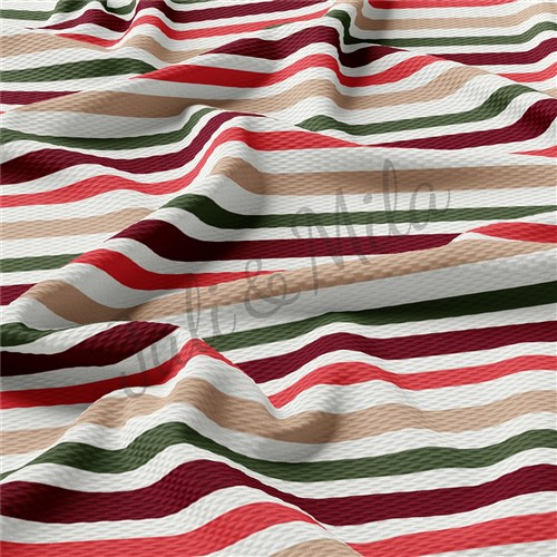 Printed Liverpool Bullet Textured Stretch Solid Strip Thick Knit Jersey Fabric