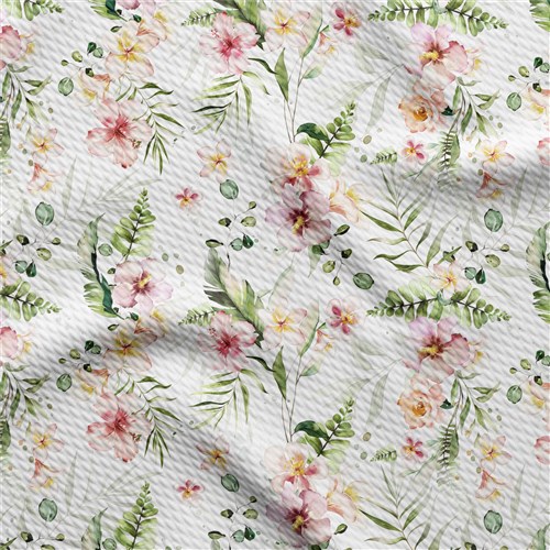 Printed Floral Liverpool Bow Floral Greenery(F7 & Get a Free $89.99 Embroidery Bundle