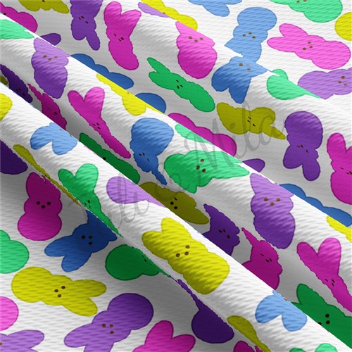Easter Easter68 Liverpool Bullet Textured Stretch Solid Strip Thick Knit Jersey Fabric